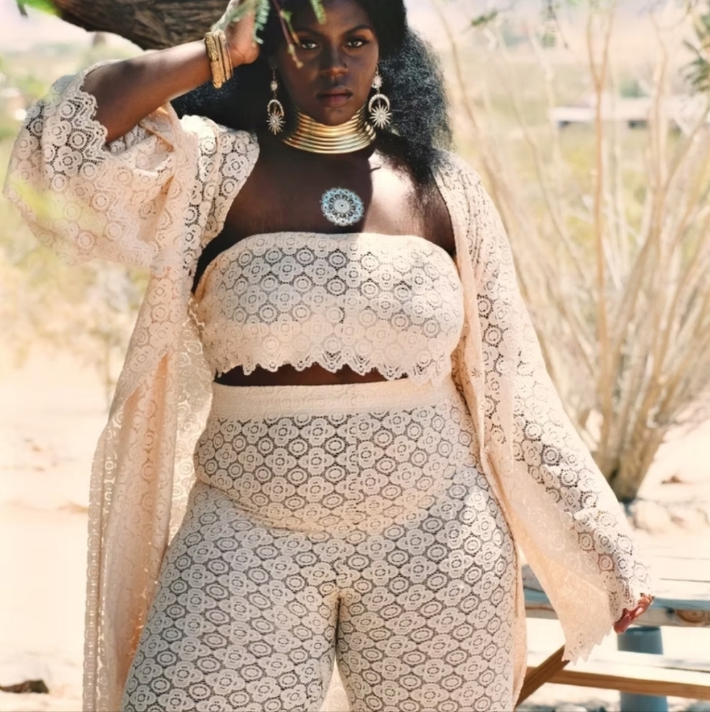 Zelie for She beige lace pants size 1X